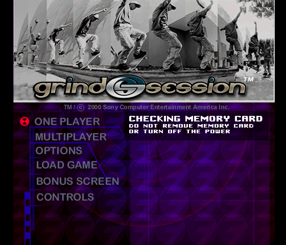 Grind Session Title Screen